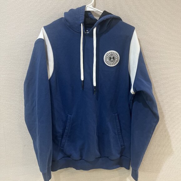 Under Armour Other - Under Armour Hooded Sweatshirt Blue White Large
